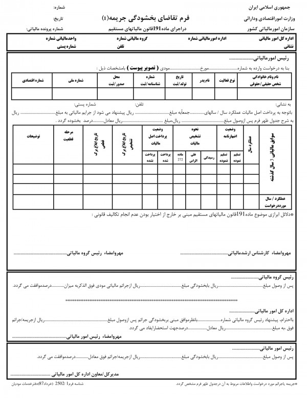 بخشودگی جرایم